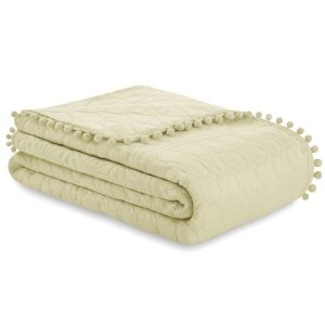 Narzuta na łóżko MEADORE 200×220 beżowa AmeliaHome 892840