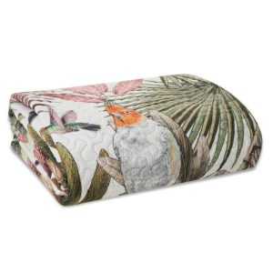 Narzuta na łóżko pikowana PARROT 170×210 papugi 687284 Narzuta na łóżko pikowana PARROT 170×210 papugi 687284