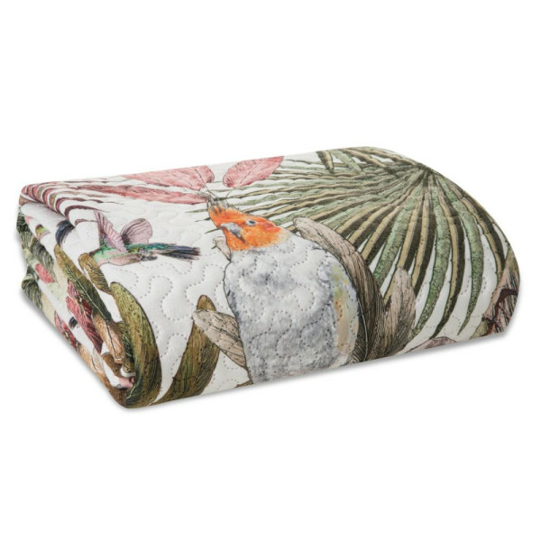 Narzuta na łóżko pikowana PARROT 170x210 papugi 687284