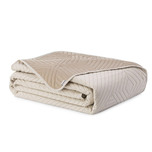 Narzuta na łóżko SOFTA gładka mikrofibra 200x220 cappuccino AmeliaHome 892515