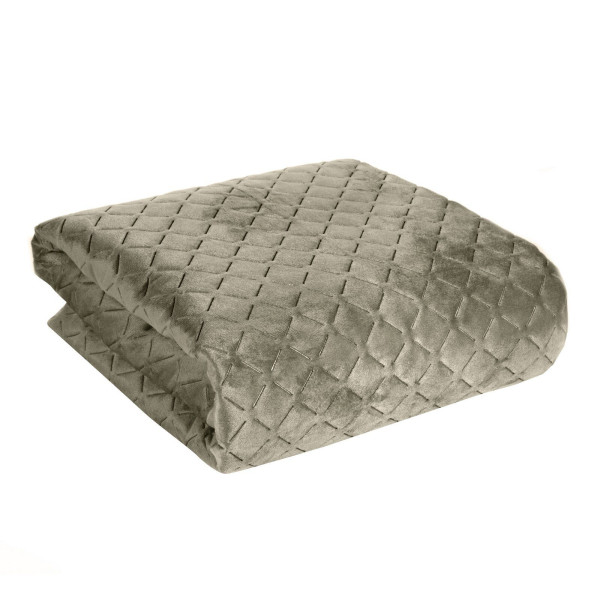 Narzuta pikowana dwustronna DIMON 200x220 ciemnobeżowy 927588