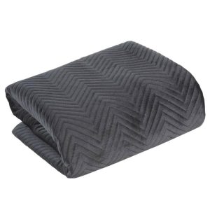 Narzuta pikowana SOFIA 230×260 cm czarna elegancja 687309 Narzuta pikowana SOFIA 230×260 cm czarna elegancja 687309