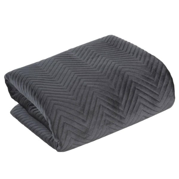 Narzuta pikowana SOFIA 230x260 cm czarna elegancja 687309