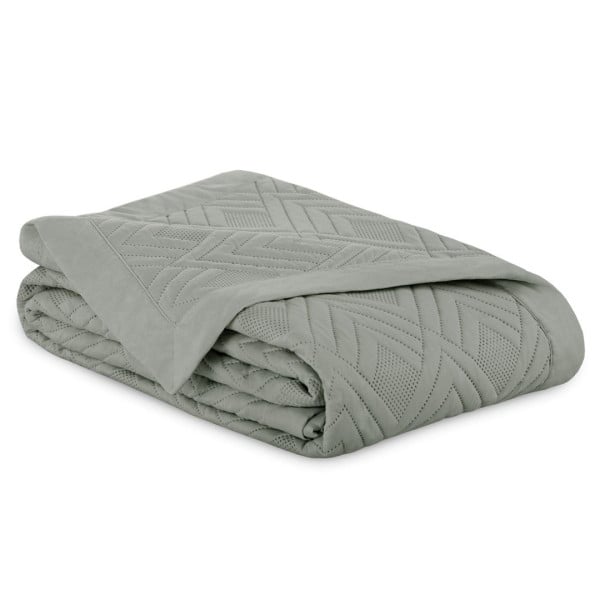 Narzuta tłoczona pikowana OPHELIA 170x210 szara AmeliaHome 892740