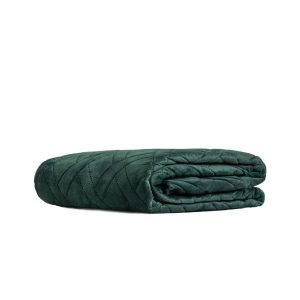 Narzuta TUALA welwetowa z pikowaniem zielona 200×220 cm HOMLA 930318 Narzuta TUALA welwetowa z pikowaniem zielona 200×220 cm HOMLA 930318