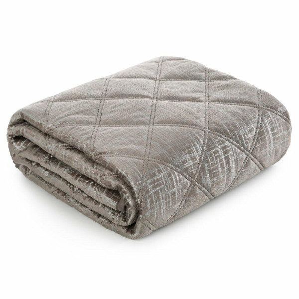 Narzuta Welwetowa BLINK 200x220 cm Beżowa Glamour 722391