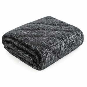 Narzuta Welwetowa Czarna 170×210 cm BLINK/6 722390