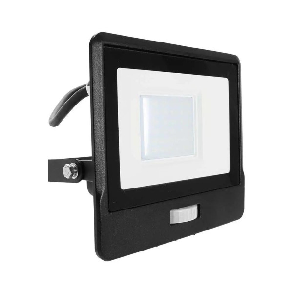 Naświetlacz 138S z czujnikiem czarny LED 30W 2340lm biały zimny IP65 V-TAC 897032