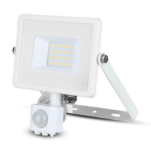 Naświetlacz 20 z czujnikiem biały LED 20W 1600lm biały neutralny IP65 V-TAC 896878 Naświetlacz 20 z czujnikiem biały LED 20W 1600lm biały neutralny IP65 V-TAC 896878