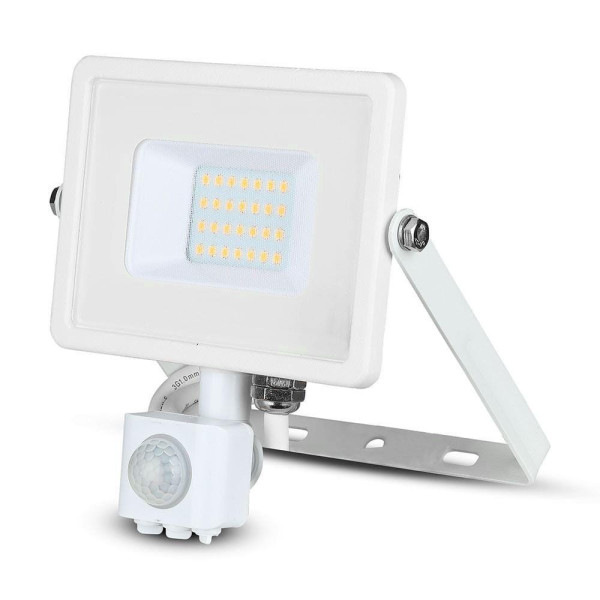 Naświetlacz 20 z czujnikiem biały LED 20W 1600lm biały neutralny IP65 V-TAC 896878