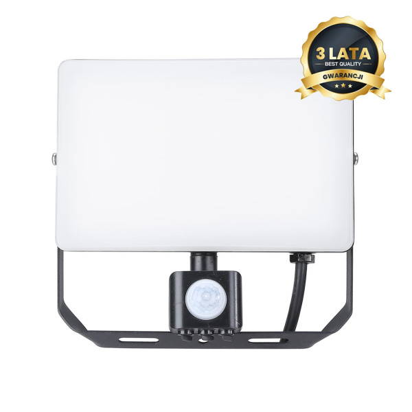 Naświetlacz EKO z czujnikiem czarny LED 50W 5000lm 5000K IP44 Eko-Light 843925