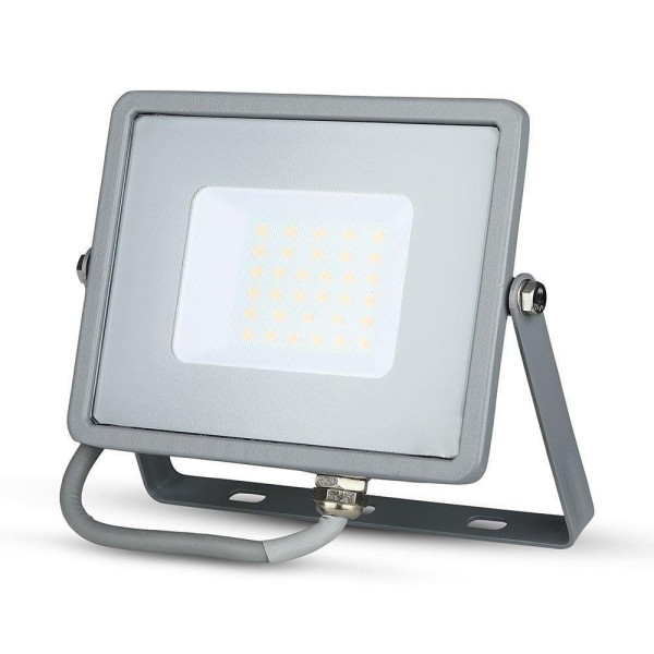 Naświetlacz halogen 30 szary LED 30W 2400lm biały ciepły IP65 V-TAC 896557