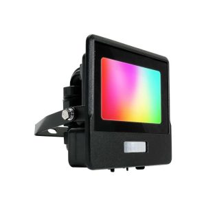 Naświetlacz halogen 5191S z czujnikiem czarny LED 10W 725lm RGB IP65 V-TAC 896618 Naświetlacz halogen 5191S z czujnikiem czarny LED 10W 725lm RGB IP65 V-TAC 896618