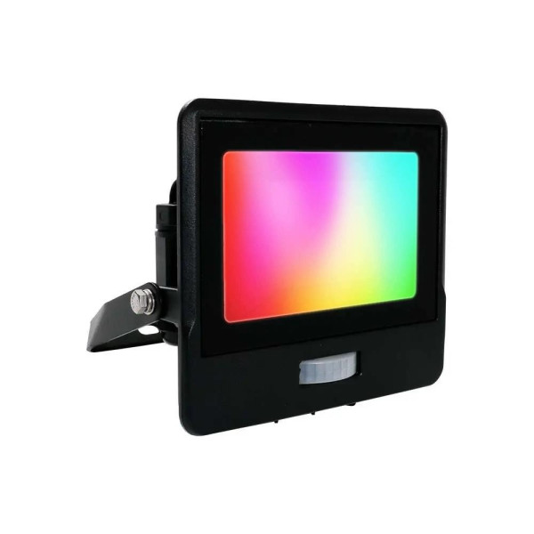 Naświetlacz halogen 5192S z czujnikiem czarny LED 20W 1500lm RGB IP65 V-TAC 896579