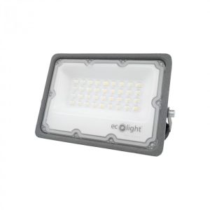 Naświetlacz halogen ECO ciemnoszary LED 30W 3000lm 6500K IP65 Ecolight 1016813 Naświetlacz halogen ECO ciemnoszary LED 30W 3000lm 6500K IP65 Ecolight 1016813