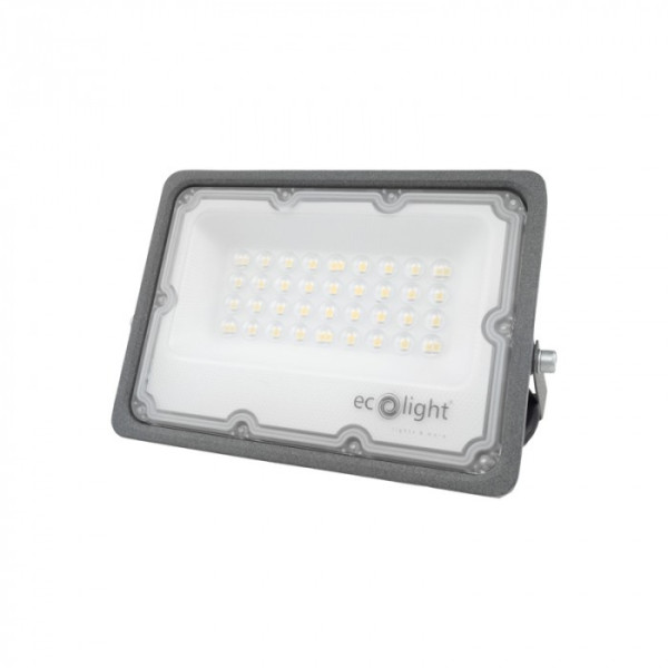 Naświetlacz halogen ECO ciemnoszary LED 30W 3000lm 6500K IP65 Ecolight 1016813