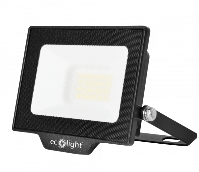 Naświetlacz halogen ECO czarny LED 20W 1800lm biały zimny IP65 Ecolight 1016910