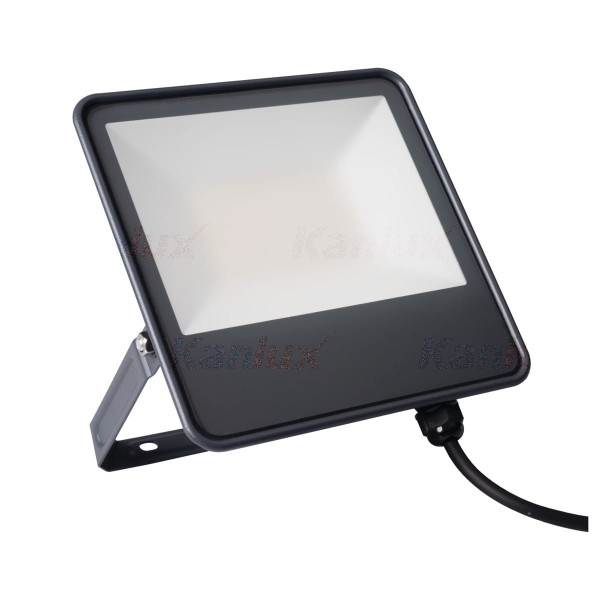 Naświetlacz halogen IQ czarny LED 50W 6000lm biały neutralny IP65 Kanlux 897600