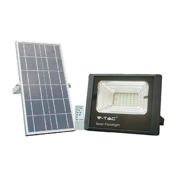 Naświetlacz halogen LED V-TAC Solarny 12W IP65 VT-25W neutralny 550lm 915605
