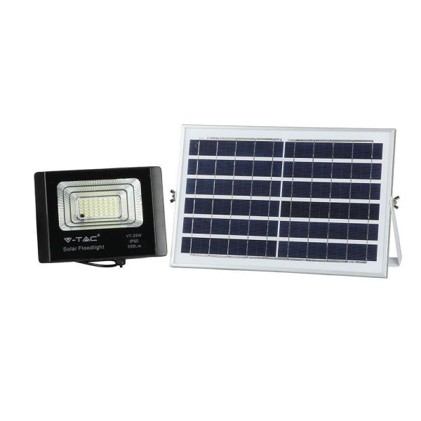Naświetlacz halogen LED V-TAC Solarny 12W IP65 VT-25W zimny 550lm 915623