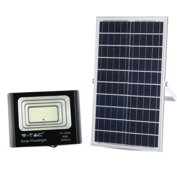 Naświetlacz halogen LED V-TAC Solarny 35W IP65 VT-100W zimny 2450lm 913847