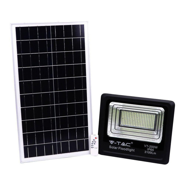 Naświetlacz halogen LED V-TAC Solarny 40W IP65 VT-200W zimny 3100lm 915580