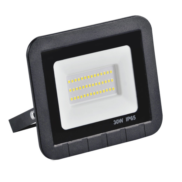 Naświetlacz halogen POL czarny LED 30W 2700lm 6500K IP65 Polux 897113
