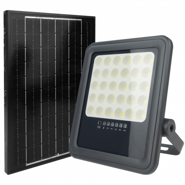 Naświetlacz halogen szaro-czarny LED 100W 4000K 900lm IP65 Ecolight 1020163
