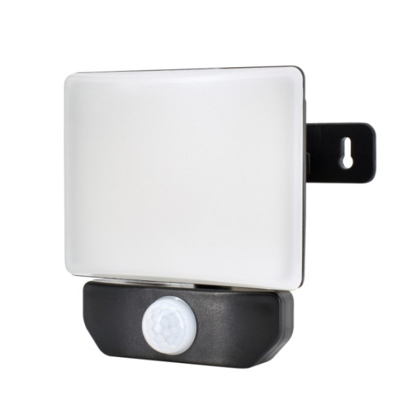 Naświetlacz LED czarny z czujnikiem 10W 900LM 4000K IP65 Bemko 1033501