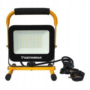 Naświetlacz LED Germina 30W na niskim statywie lampa robocza IP65 1szt. 667058 Naświetlacz LED Germina 30W na niskim statywie lampa robocza IP65 1szt. 667058