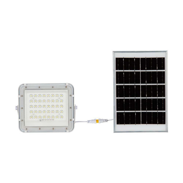 Naświetlacz LED Solarny V-TAC 10W Pilot Timer, IP65 Biały 6400K 800lm 915568