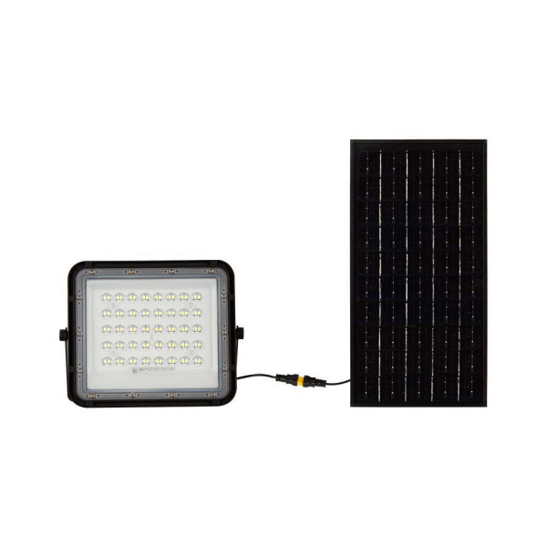 Naświetlacz LED Solarny V-TAC 10W Pilot Timer IP65 Czarny 4000K 800lm 915627