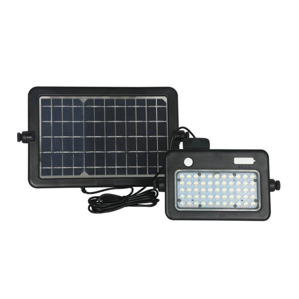 Naświetlacz LED Solarny V-TAC 10W USB Czarny IP65 VT-788-10 4000K 1100lm 915582