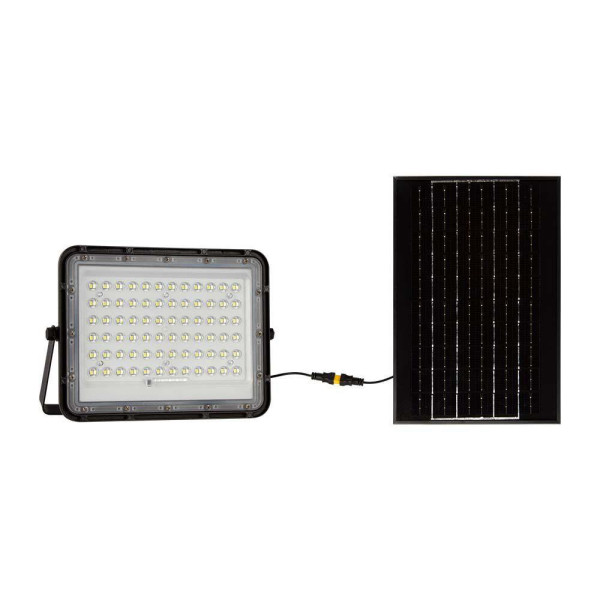 Naświetlacz LED solarny V-TAC 15W Pilot Timer IP65 Czarny 4000K 1200lm 913813