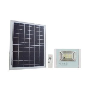 Naświetlacz LED Solarny V-TAC 16W Biały IP65, Pilot, Timer 4000K 1050lm 915590 Naświetlacz LED Solarny V-TAC 16W Biały IP65, Pilot, Timer 4000K 1050lm 915590