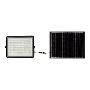 Naświetlacz LED Solarny V-TAC 20W Pilot Timer IP65 Czarny 6400K 1800lm 915525 Naświetlacz LED Solarny V-TAC 20W Pilot Timer IP65 Czarny 6400K 1800lm 915525