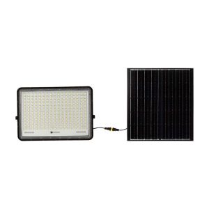 Naświetlacz LED Solarny V-TAC 30W Pilot Timer IP65 Czarny 6400K 2600lm 915587 Naświetlacz LED Solarny V-TAC 30W Pilot Timer IP65 Czarny 6400K 2600lm 915587