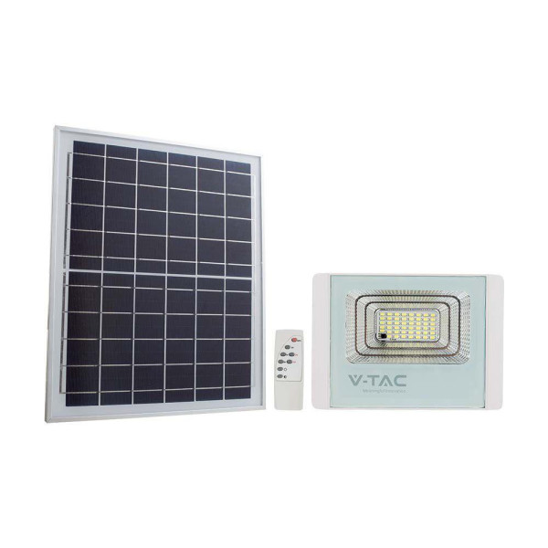 Naświetlacz LED Solarny V-TAC 40W Biały IP65, Pilot, Timer 4000K 3100lm 915572