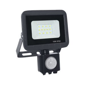Naświetlacz LF z czujnikiem czarny LED 10W 900lm biały zimny IP65 Polux 896915 Naświetlacz LF z czujnikiem czarny LED 10W 900lm biały zimny IP65 Polux 896915