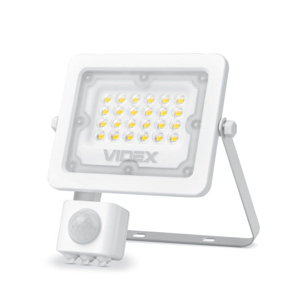 Naświetlacz LUCA z czujnikiem biały LED 10W 900lm 5000K IP65 Videx 897649