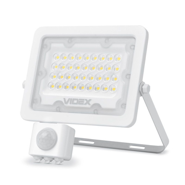 Naświetlacz LUCA z czujnikiem biały LED 30W 2700lm 5000K IP65 Videx 897694