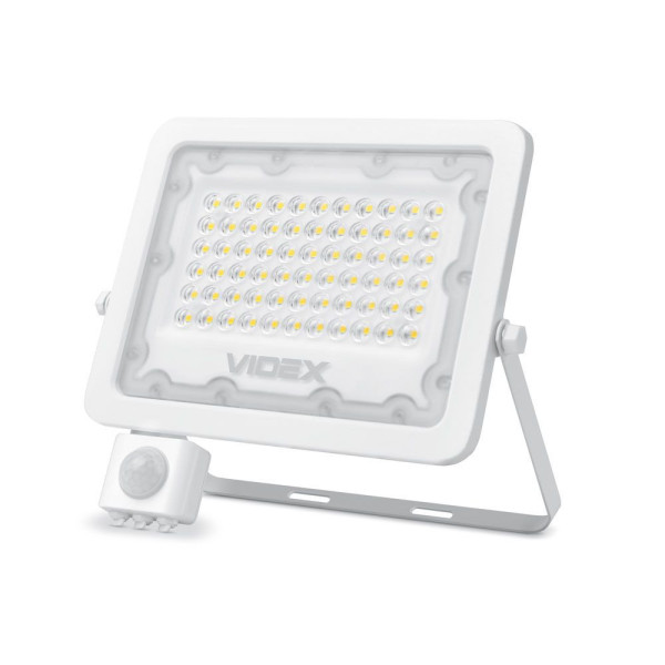 Naświetlacz LUCA z czujnikiem biały LED 50W 4500lm 5000K IP65 Videx 897766