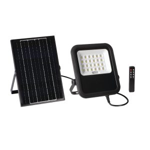 Naświetlacz solarny LED 10W czarny FL SONE SLR z pilotem IP65 Kanlux 913783 Naświetlacz solarny LED 10W czarny FL SONE SLR z pilotem IP65 Kanlux 913783