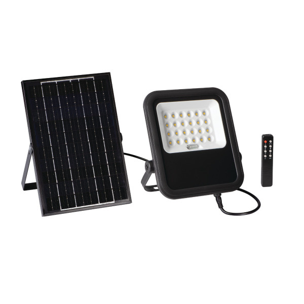 Naświetlacz solarny LED 10W czarny FL SONE SLR z pilotem IP65 Kanlux 913783