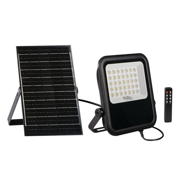 Naświetlacz solarny LED 15W czarny FL SONE SLR z pilotem IP65 Kanlux 913845