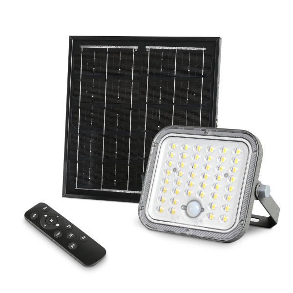 Naświetlacz solarny LED z pilotem i czujnikiem 1400lm 5000K IP65 Videx 913792