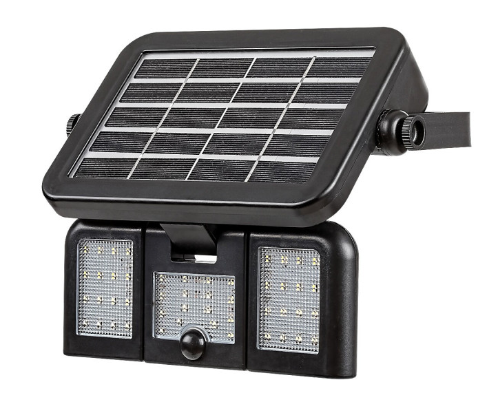 Naświetlacz solarny z czujnikiem LED 9.6W Lihull czarny 77020 Rabalux 913810