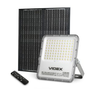 Naświetlacz solarny z pilotem 3740lm=LED 40W 5000K IP65 SOLAR Videx 918047 Naświetlacz solarny z pilotem 3740lm=LED 40W 5000K IP65 SOLAR Videx 918047