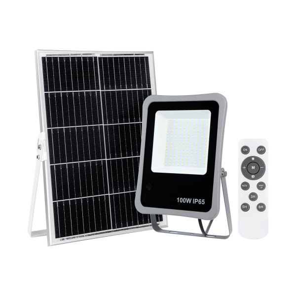 Naświetlacz zewnętrzny Bares szara LED 100W 4000K 977lm Italux 1020139