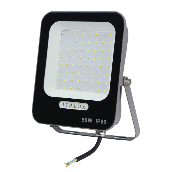 Naświetlacz zewnętrzny Korta IP65 szary LED 50W 4000K 5000lm IP65 Italux 1006151